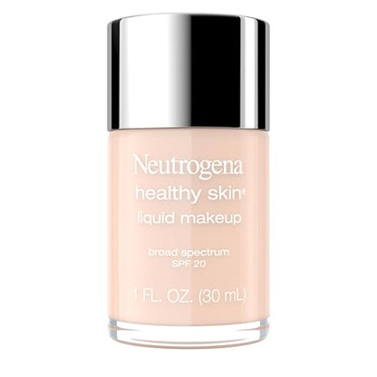 Base líquida Neutrogena Healthy Skin con protector solar SPF 20, cobertura media, ligera, con Pro-Vitamina B5, Natural Ivory 20, 1 fl. oz - imagen 4
