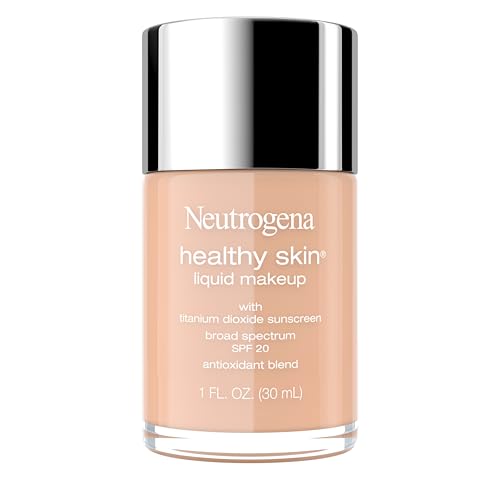 Base Líquida Neutrogena Healthy Skin con Protector Solar SPF 20, Cobertura Media, Ligera, con Pro-Vitamina B5, Beige Fresco 70, 1 fl. oz - imagen 1