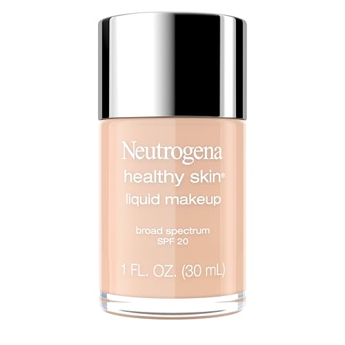 Base líquida Neutrogena Healthy Skin con protector solar SPF 20, maquillaje ligero de cobertura media, Pro-Vitamina B5, Beige Medio 80, 1 fl. oz - imagen 2