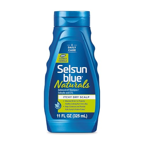 Champú Anticaspa Selsun Blue Naturals para Cuero Cabelludo Seco y Picazón, Fórmula Extra Hidratante con Vitaminas B3 y E, 11 fl. oz. - imagen 4