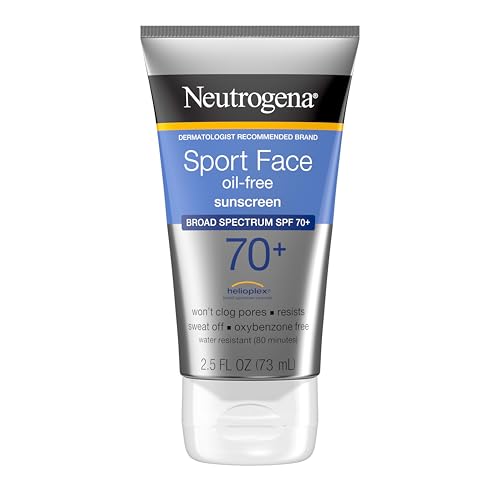 Protector Solar Neutrogena Sport para el Rostro SPF 70+, Libre de Aceite, 2.5 fl oz, Resistente al Sudor y Agua, de Amplio Espectro UVA/UVB, Sin - imagen 3