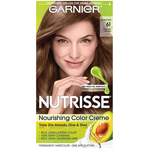 Crema Colorante para el Cabello Garnier Nutrisse, 61 Marrón Ceniza Claro (Mochaccino) (El Empaque Puede Variar) - imagen 1
