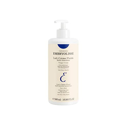 Crema Facial y Corporal Embryolisse Lait-Crème Fluid+, Hidratante Multiuso Ligero con Manteca de Karité y Aloe Vera, Rápida Absorción, Para Todo Tipo - imagen 3