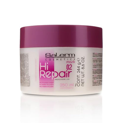 SALERM - Mascarilla Capilar Reparadora - Hi Repair Mask 02-250 ml - Hidratación Profunda para Cabello Dañado - Repara y Rejuvenece - Cabello Más - imagen 1