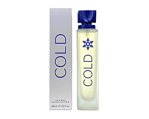 Benetton Cold Eau de Toilette Spray para Hombre 3.3 Oz - Fragancia Nueva en Caja - imagen 2