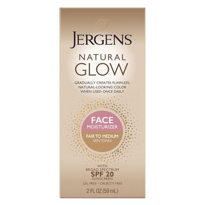 Hidratante Facial Diario Jergens Natural Glow, Tono Claro a Medio, 2 fl oz (59 ml) - imagen 3