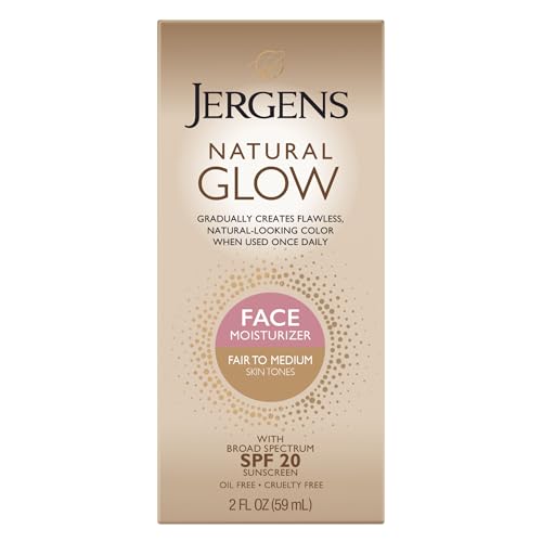 Hidratante Facial Diario Jergens Natural Glow, Tono Claro a Medio, 2 fl oz (59 ml) - imagen 1
