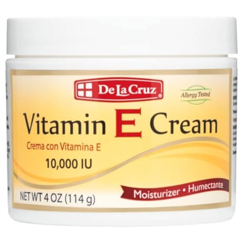 Crema Hidratante de Vitamina E De La Cruz para Cara y Cuello - Cuidado Hidratante para Todo Tipo de Piel - Hecho en EE. UU., 4 oz - imagen 3