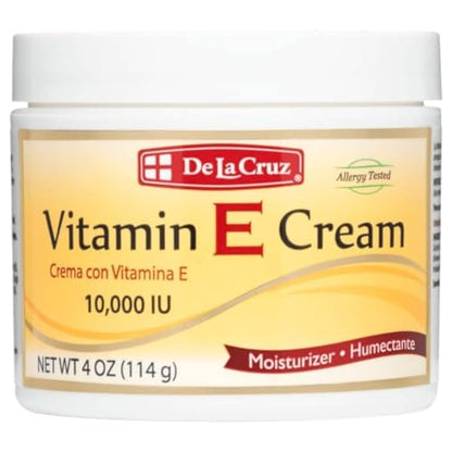 Crema Hidratante de Vitamina E De La Cruz para Cara y Cuello - Cuidado Hidratante para Todo Tipo de Piel - Hecho en EE. UU., 4 oz - imagen 2