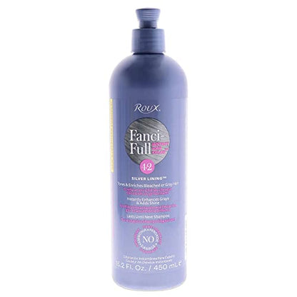 Roux Fanci-Full Enjuague de Color para Cabello Instantáneo, 42 Silver Lining, Tono Temporal, Disimula Canas, 15.2 Oz - imagen 1