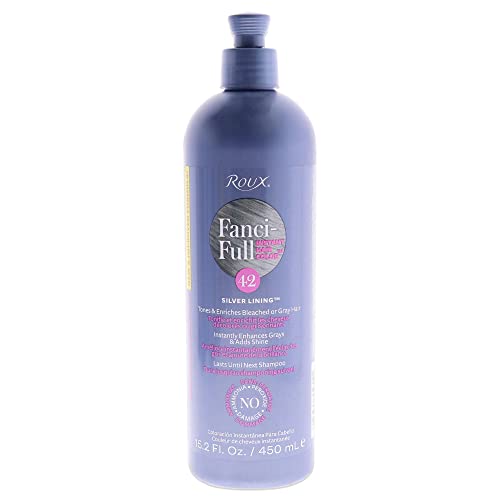 Roux Fanci-Full Enjuague de Color para Cabello Instantáneo, 42 Silver Lining, Tono Temporal, Disimula Canas, 15.2 Oz - imagen 3