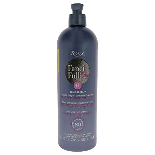 Roux Fanci-Full Rinse Color de Cabello Instantáneo - 41 True Steel Unisex 15.2 oz - imagen 3