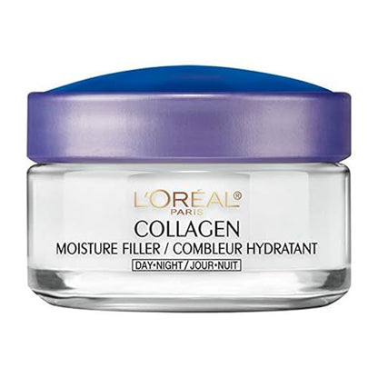 Crema Hidratante Facial Diaria L’Oreal Paris Collagen, Anti-Envejecimiento para Reducir Arrugas y Proporcionar Hidratación Intensa, 1.7 oz - imagen 1