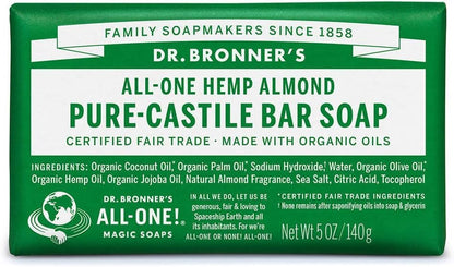 Jabón en Barra Dr. Bronner's Pure-Castile Magic - Hecho con Aceites Orgánicos Certificados - Para Cara, Cuerpo y Cabello - Limpieza Suave - Jabón - imagen 3