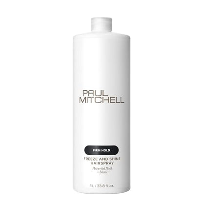 Laca para el cabello Paul Mitchell Freeze and Shine, Fijación Poderosa + Brillo, Para Cabello Grueso, 33.8 fl oz - imagen 2