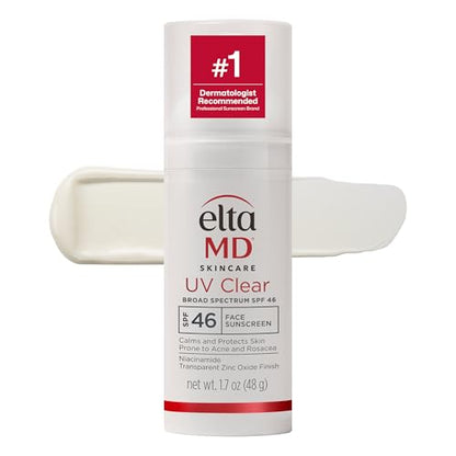 EltaMD UV Clear Protector Solar Facial SPF 46, Protector Solar Sin Aceite con Óxido de Zinc, Recomendado por Dermatólogos - imagen 3