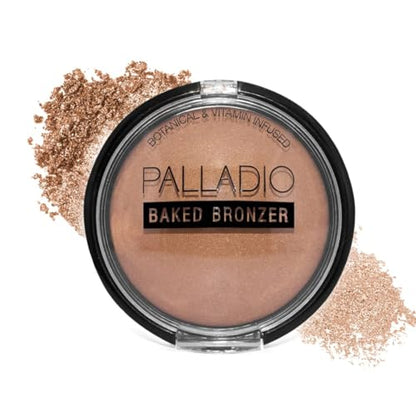 Bronceador Horneado Palladio, Alta Pigmentación y Fácil de Difuminar, Brillo Bronceado Shimmery, Uso Seco o Húmedo, Larga Duración, Acabado Tanning - imagen 2