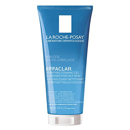 Gel Limpiador Espumoso Purificante La Roche-Posay Effaclar para Piel Grasa, Con Zinc Pidolato, Sin Alcohol ni Aceite, Apto para Piel Sensible - imagen 1