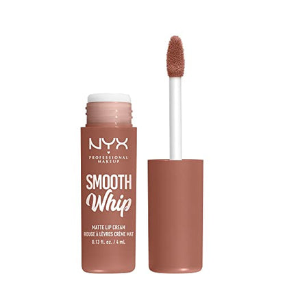 NYX PROFESSIONAL MAKEUP Smooth Whip Matte Lip Cream, Labial Líquido Vegano de Larga Duración e Hidratante - Pancake Stacks (Beige Frío Nude) - imagen 2