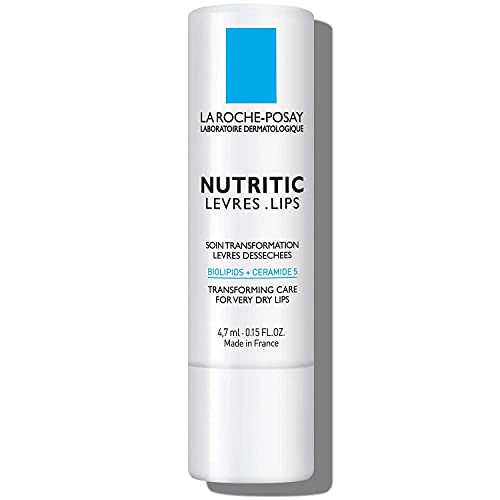 Bálsamo Labial La Roche-Posay Nutritic para Labios Muy Secos, Alivia y Repara Labios Agrietados con Manteca de Karité y Ceramidas, 0.15 Fl Oz - imagen 2