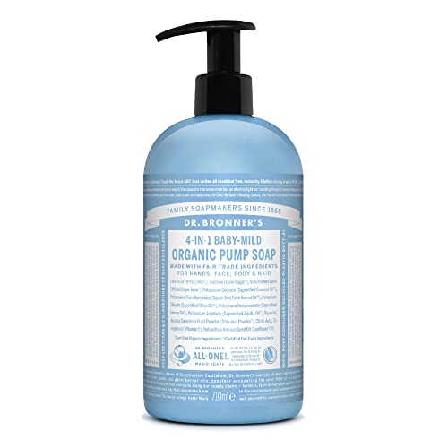 Jabón Líquido Orgánico Dr. Bronner's con Azúcar (Sin Fragancia para Bebés, 24 Onzas) - Hecho con Aceites Orgánicos Certificados Regenerativos, Azúcar - imagen 4