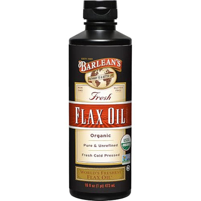 Barlean's Organic Flaxseed Oil Liquid from Fresh Cold Pressed Flax Seeds, 7,640mg ALA Omega 3 Fatty Acid Supplement for Healthy Hair and Skin, Vegan a - imagen 2