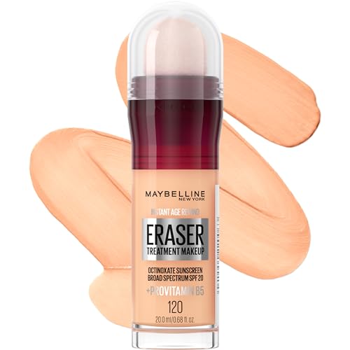 Base de Maquillaje Maybelline Instant Age Rewind Eraser con SPF 20 y ProVitamin B5 Hidratante, 120, 1 Unidad (El Empaque Puede Variar) - imagen 1