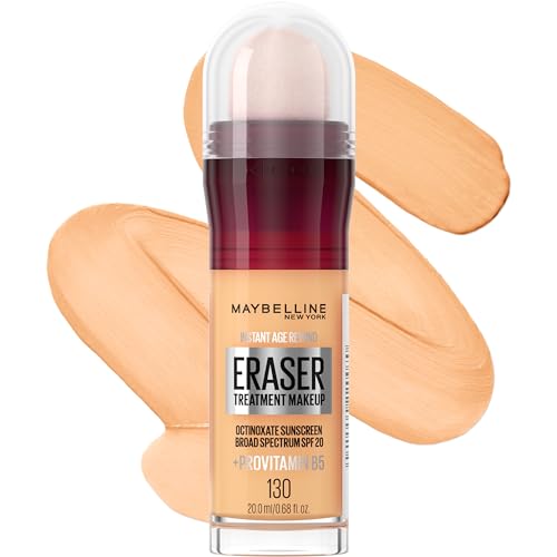 Base de Maquillaje Maybelline Instant Age Rewind Eraser con SPF 20 y ProVitamin B5 Hidratante, 130, 1 Unidad (El Empaque Puede Variar) - imagen 3