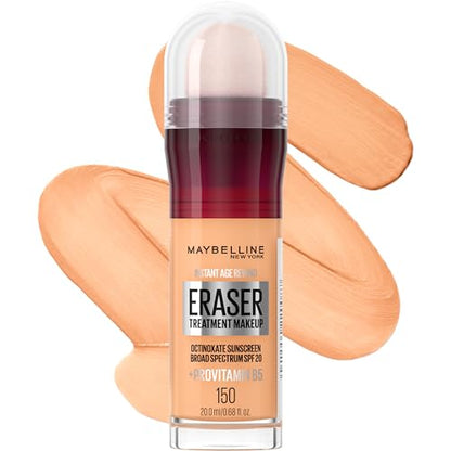 Base Maybelline Instant Age Rewind Eraser con SPF 20 y ProVitamin B5 Hidratante, 150, 1 Unidad (El empaque puede variar) - imagen 4