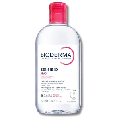 Agua Micelar Bioderma Sensibio H2O, Limpiador y Desmaquillante Suave, Sin Fragancia ni Alcohol, 16.9 Fl Oz - imagen 3