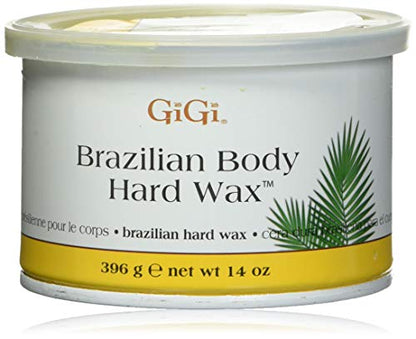 Cera Depilatoria GiGi Brazilian Body Hard Wax para Remoción de Vello, Sin Tiras para Vello Grueso, Ideal para Bikini, Cara y Áreas Sensibles, 14 oz, - imagen 1