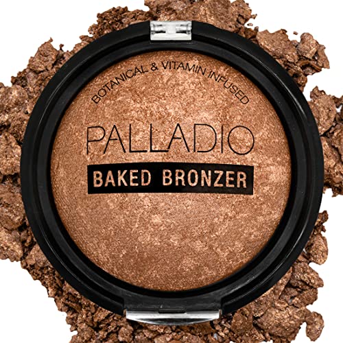 Bronceador Horneado Palladio, Alta Pigmentación y Fácil de Difuminar, Brillo Bronceado Shimmery, Uso Seco o Húmedo, Larga Duración, Acabado de Color - imagen 3