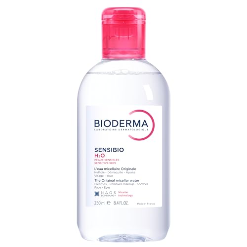 Agua Micelar Bioderma Sensibio H2O, Desmaquillante Limpiador Suave, Sin Fragancia y Sin Alcohol, Limpiador Facial para Piel Sensible, 8.4 Fl Oz - imagen 1