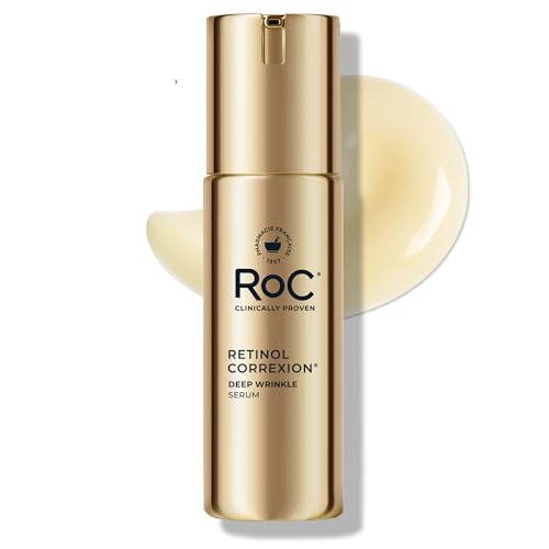Suero Facial RoC Retinol Correxion para Arrugas Profundas con Ácido Ascórbico, Tratamiento Antienvejecimiento para Líneas Finas, Manchas Oscuras y - imagen 2