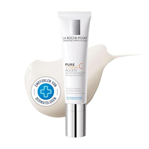 Crema para los Ojos La Roche-Posay Redermic C con Vitamina C Pura y Ácido Hialurónico para Reducir Arrugas, 0.5 Fl Oz (Paquete de 1) - imagen 2