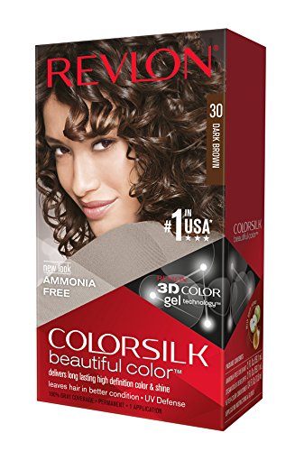 Revlon ColorSilk Tinte para Cabello, 30 Marrón Oscuro, 1 unidad (Paquete de 3) - imagen 2