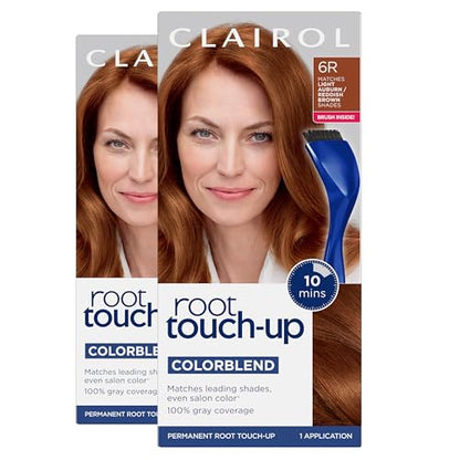Clairol Root Touch-Up by Nice'n Easy Tinte Permanente para Cabello, 6R Castaño Claro/Rojo, Paquete de 2 - imagen 3