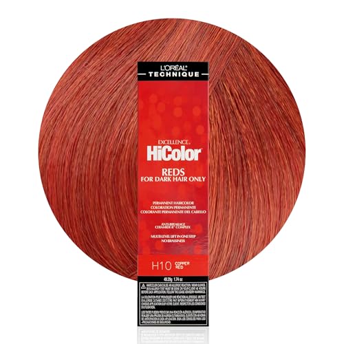L'Oréal Technique HiColor Rojos Coloración Permanente para Cabello - Aclara Cabello Oscuro en Un Solo Paso, Sin Tonos Amarillentos, Fórmula Rica y - imagen 3