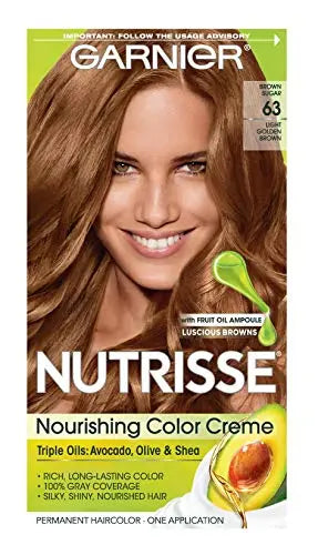 Garnier Nutrisse Crema Colorante Nutriente [63] Marrón Claro Dorado 1 unidad - imagen 1