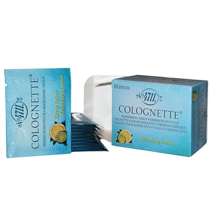 Muelhens 4711 Colognette Eau de Cologne Toallitas Refrescantes para Mujeres y Hombres, Paquete de 20 - imagen 1