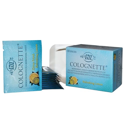 Muelhens 4711 Colognette Eau de Cologne Toallitas Refrescantes para Mujeres y Hombres, Paquete de 20 - imagen 3