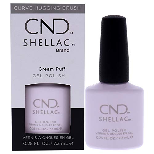 CND Shellac Esmalte de Uñas en Gel, Color Duradero con Pincel Curvado, 108 Cream Puff, 7.3 ml - imagen 3
