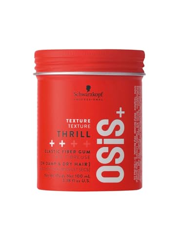 OSiS+ Thrill Texture Fiber Gum para Peinar, 3.38 Oz – Fijación Media, Estilo Flexible, Controla Cabellos Sueltos – Pasta Texturizadora Moldable para - imagen 1