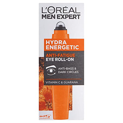L'Oréal Men Expert Hydra Energetic Roll-On para Ojos, Con Vitamina C, Fórmula Anti-Fatiga Reduce Ojeras, [10ml] - imagen 4