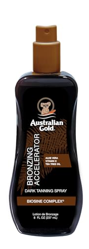 Australian Gold Gel Acelerador de Bronceado Oscuro con Bronceador | 8 Fl Oz, Multicolor, AGCB175 (El empaque puede variar) - imagen 1