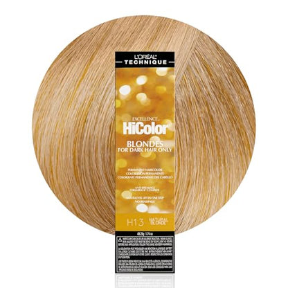 L'Oréal Technique HiColor Marrones y Rubios Tinte para Cabello Permanente - Aclara Cabello Oscuro en un Paso, Sin Tonos Amarillentos, Fórmula Rica y - imagen 3