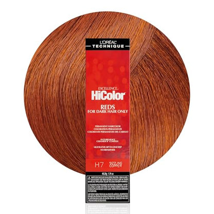 L'Oréal Technique HiColor Rojos Coloración Permanente para Cabello - Aclara Cabello Oscuro en Un Paso, Sin Tonos Naranjas, Fórmula Crema Rica y - imagen 4