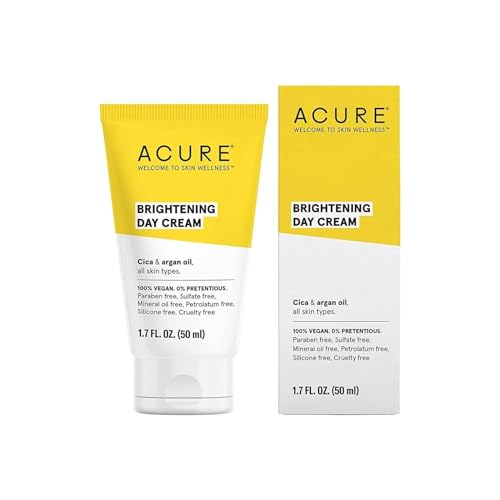Crema Facial Iluminadora Acure - Crema Cica, Hidratante Antienvejecimiento para Mujeres y Hombres, Loción Facial con Aceite de Argán para Reponer, - imagen 1