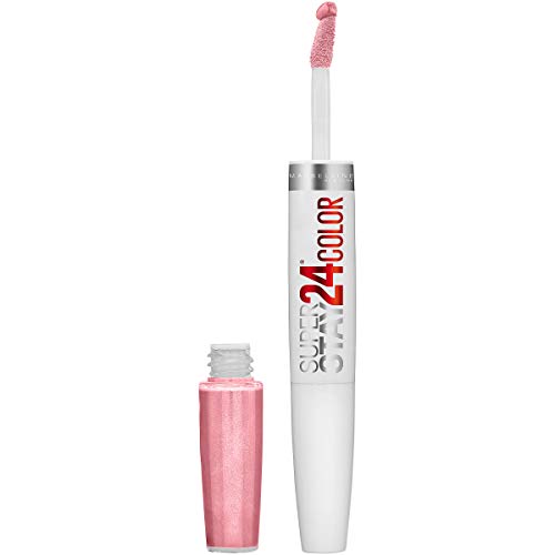 Maybelline Super Stay 24 Labial Líquido 2 Pasos, Color Altamente Pigmentado y Duradero con Bálsamo Hidratante, So Pearly Pink, Coral Pink, 1 Unidad - imagen 1