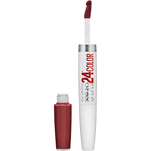 Maybelline Super Stay 24 Labial Líquido de 2 Pasos, Color Intensamente Pigmentado y Duradero con Bálsamo Hidratante, Everlasting Wine, 1 Unidad - imagen 1